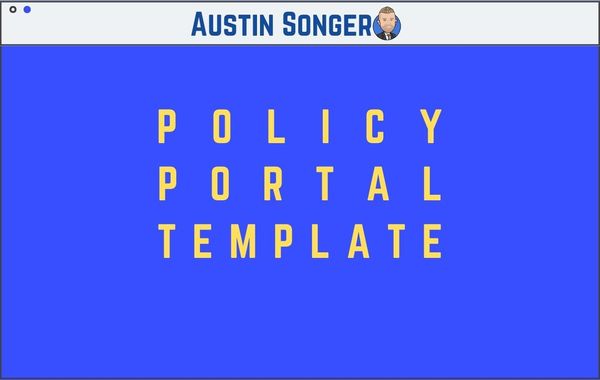 Policy Portal Template